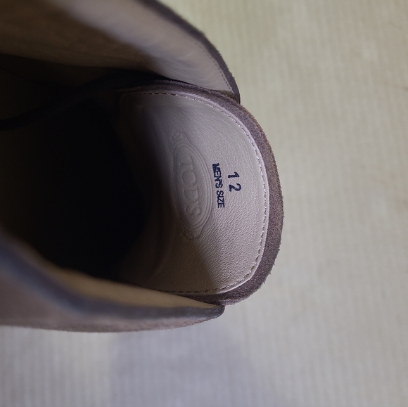 Tod's Suede Brown Desert Boot Sneaker  Casual Men Sz 12 - Picture 8 of 16